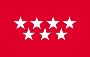 Mirador Madrid bandera de la comunidad de madrid