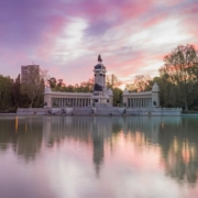 Mirador Madrid lago del parque del retiro