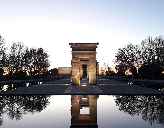 Mirador Madrid templo de debod